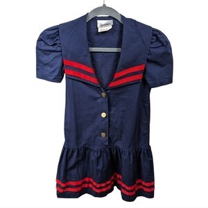 Bonnie Jean Vintage Girl's Sailor Dress Sz 10